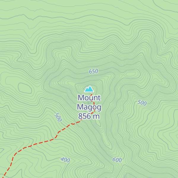 Map of Mount Magog