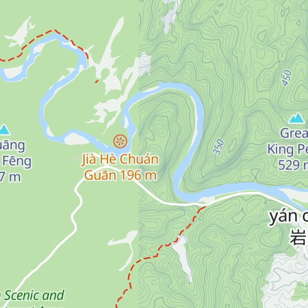 Map of Jade Girl Peak