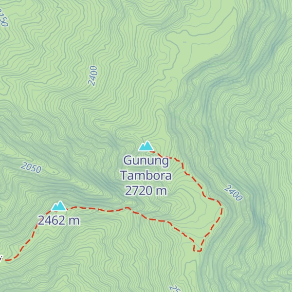 Map of Gunung Tambora
