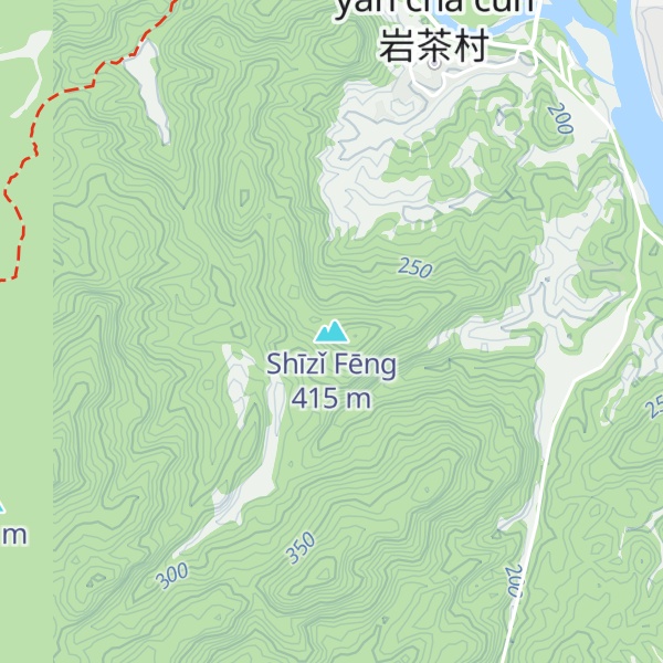 Map of Shīzǐ Fēng