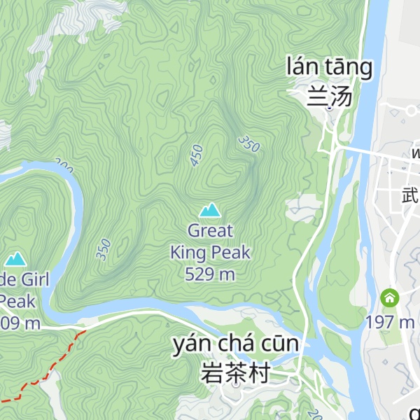 Map of Great King Peak