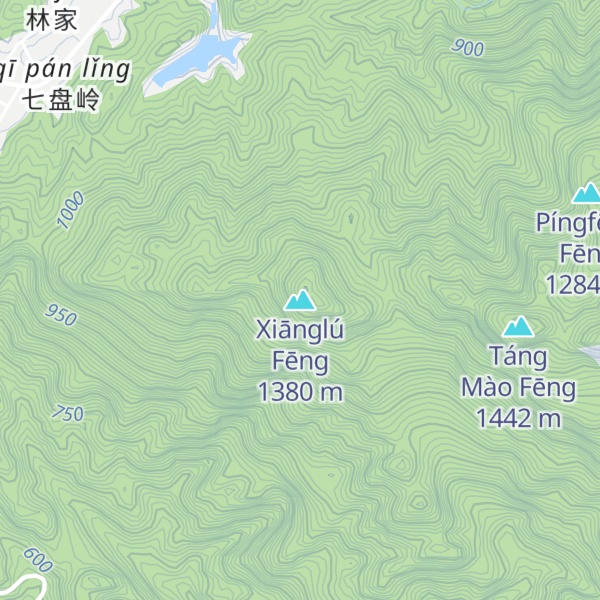 Map of Xiānglú Fēng
