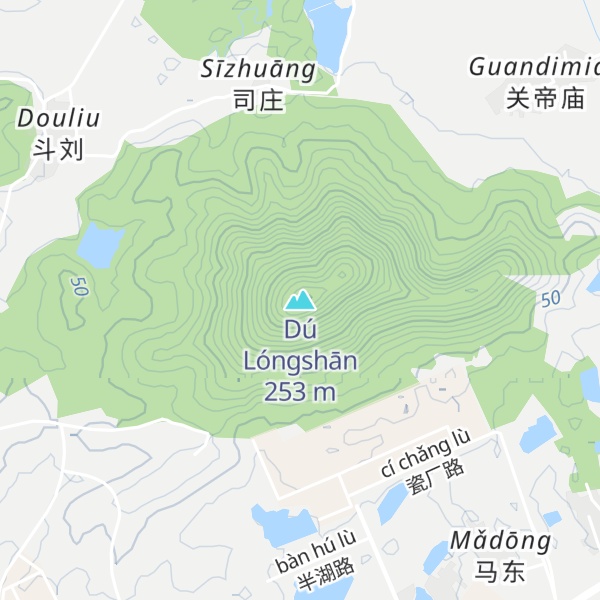 Map of Dú Lóngshān