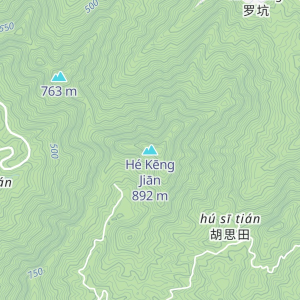 Map of Hé Kēng Jiān