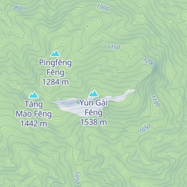 Map of Yún Gài Fēng