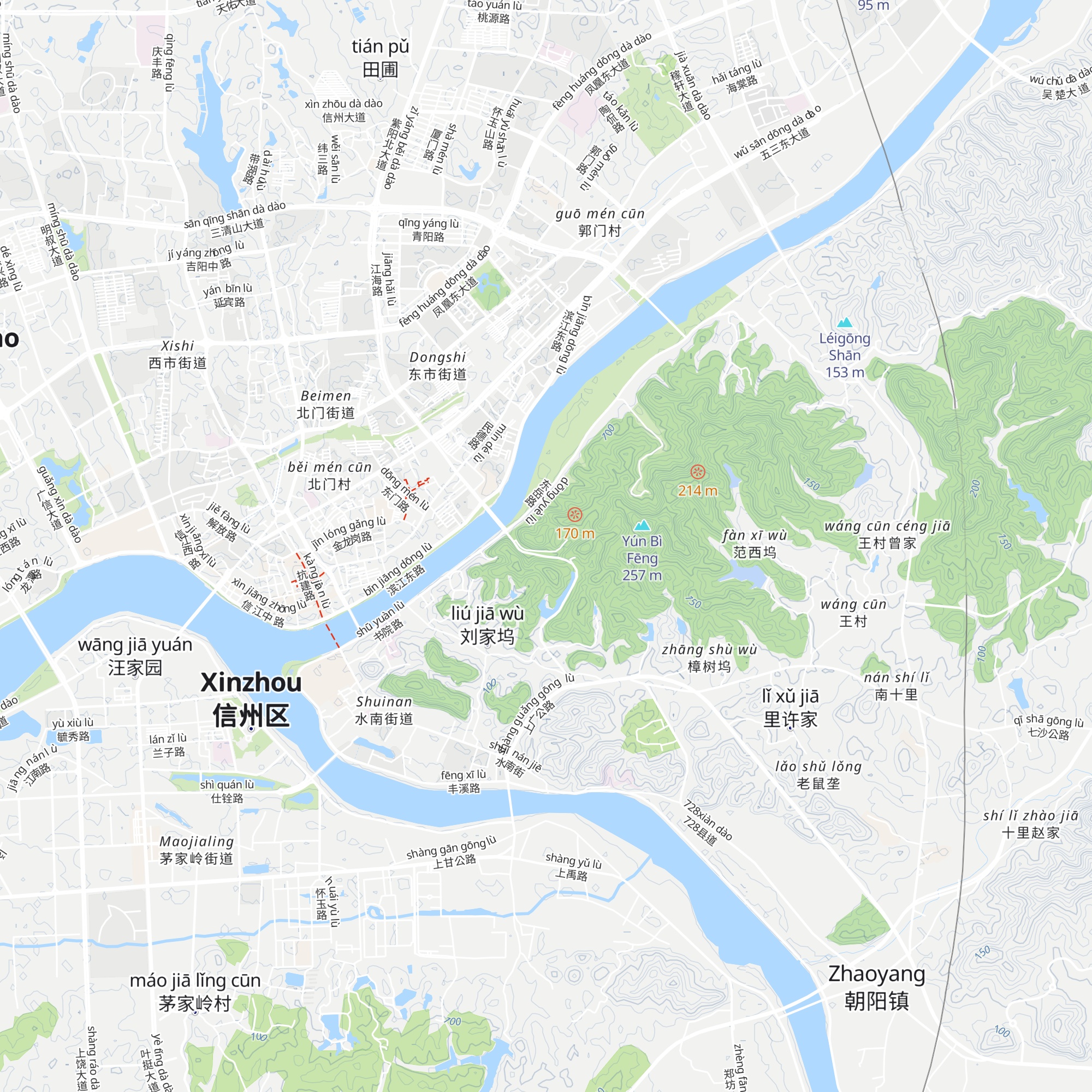 Yunbifeng Visitor Center map
