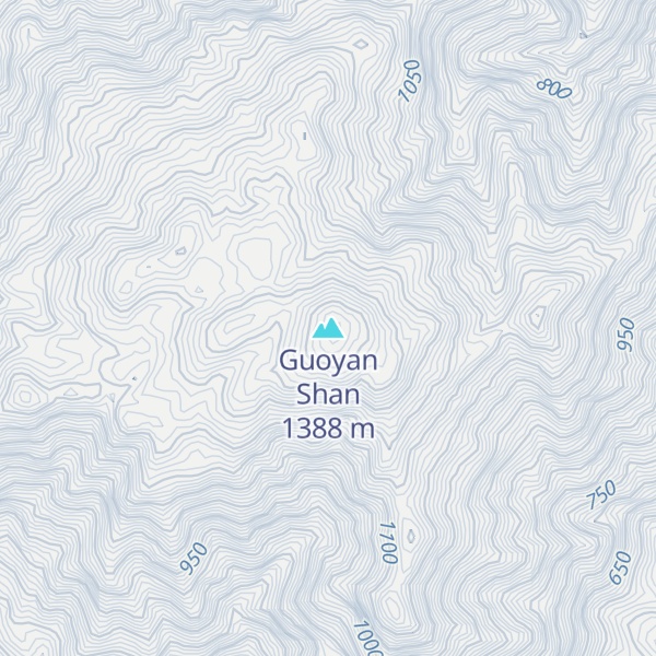 Map of Guoyan Shan