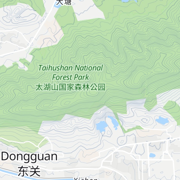 Map of Shīzǐ Shān