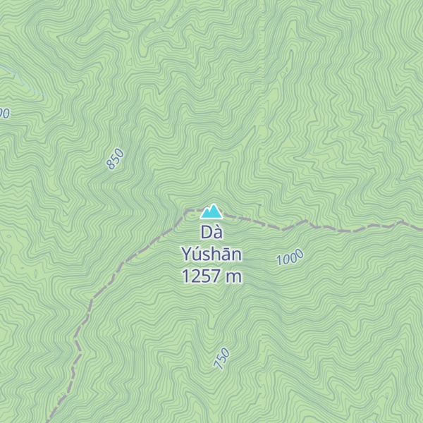Map of Dà Yúshān