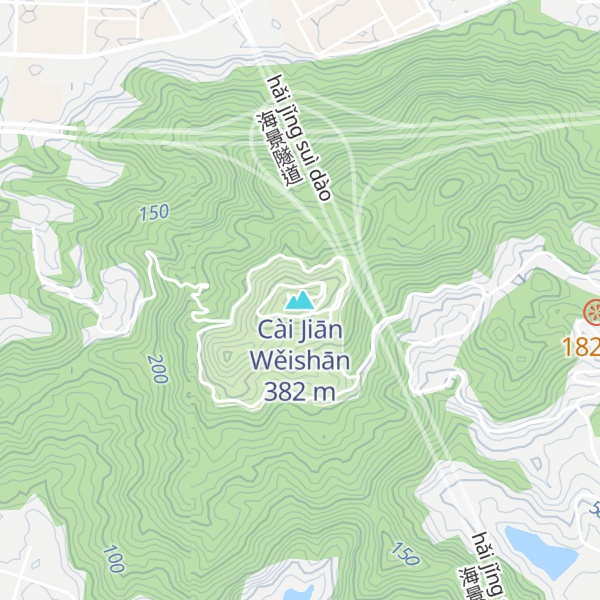 Map of Cài Jiān Wěishān