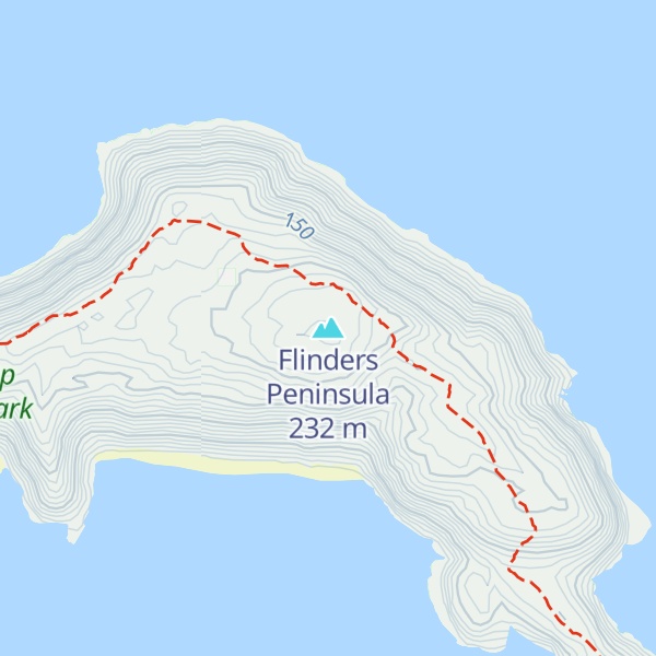 Map of Flinders Peninsula