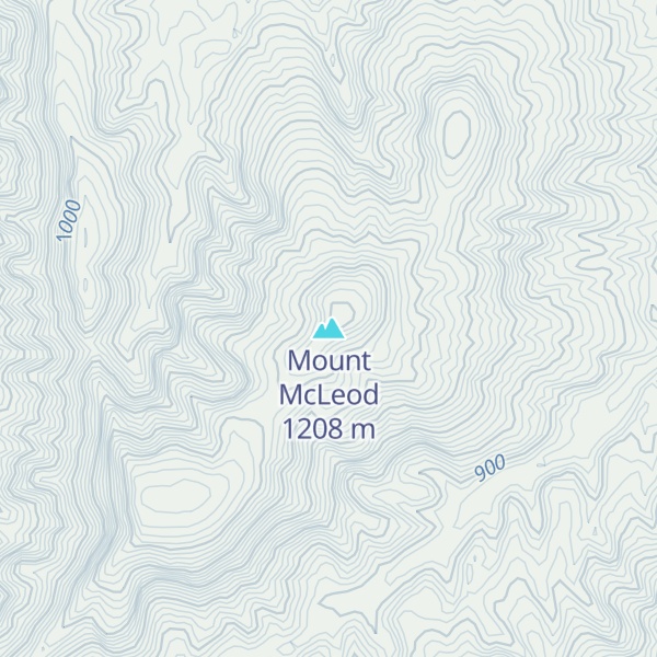 Map of Mount McLeod