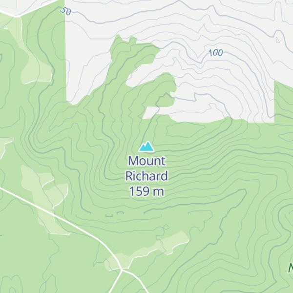 Map of Mount Richard