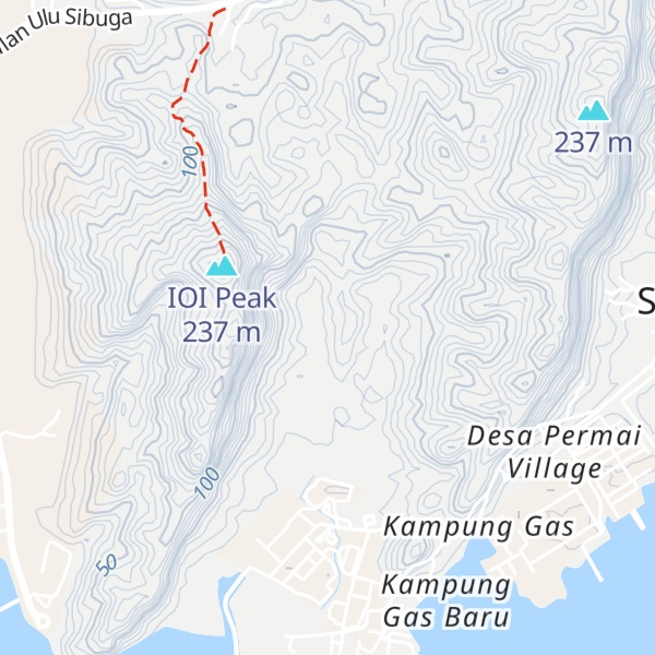 Map of Bukit Seguntor
