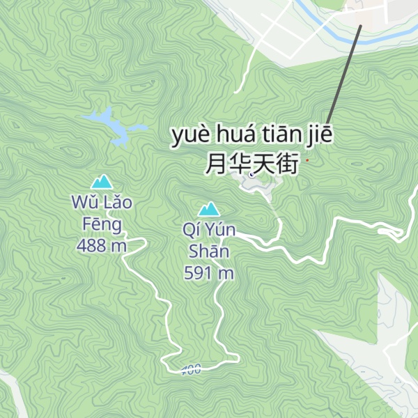 Map of Qí Yún Shān