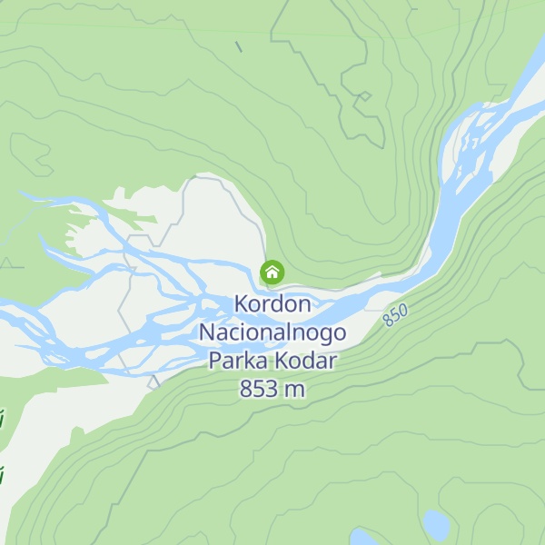 Map of Kordon Nacionalnogo Parka Kodar