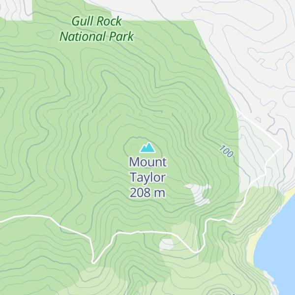 Map of Mount Taylor