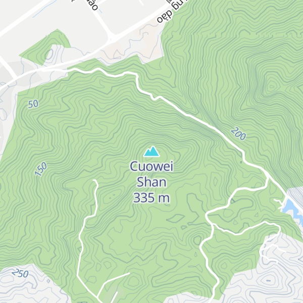 Map of Cuowei Shan