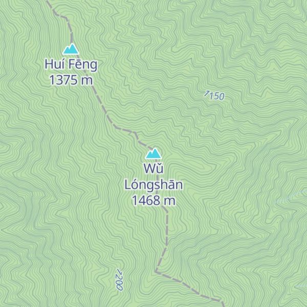 Map of Wǔ Lóngshān