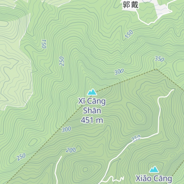 Map of Xī Cāng Shān
