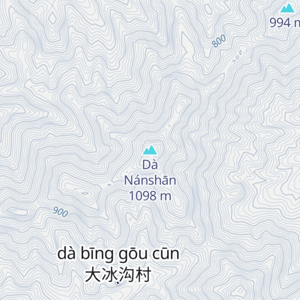 Map of Dà Nánshān