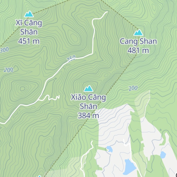 Map of Xiǎo Cāng Shān