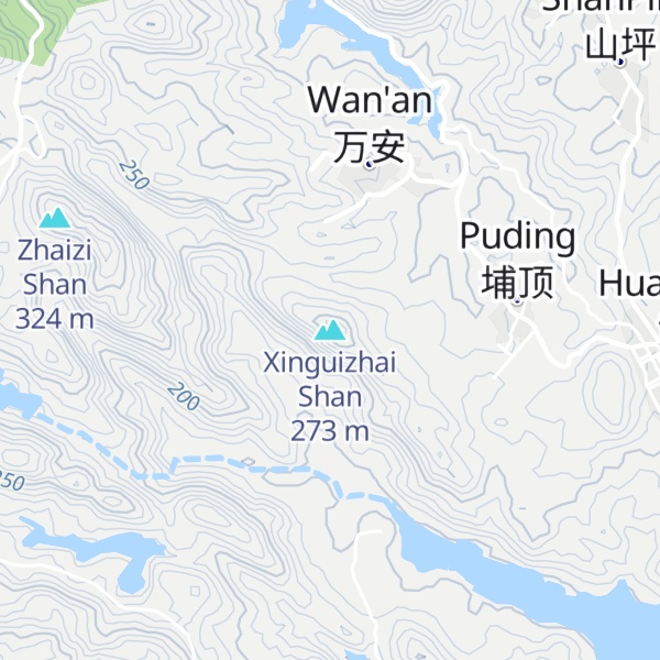 Map of Xinguizhai Shan