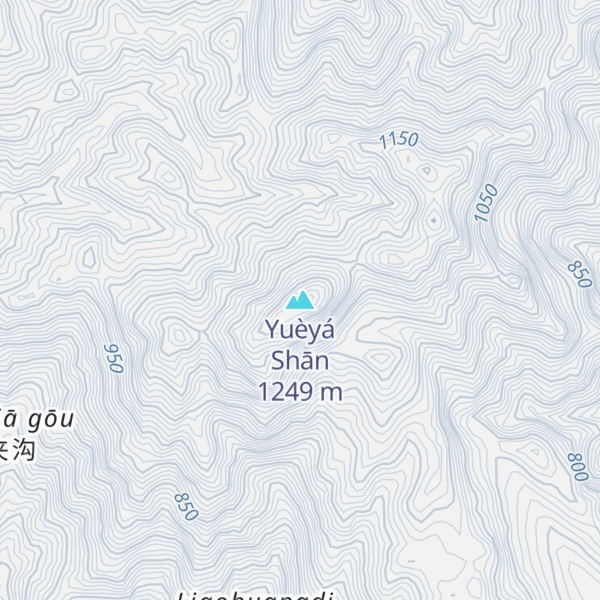 Map of Yuèyá Shān