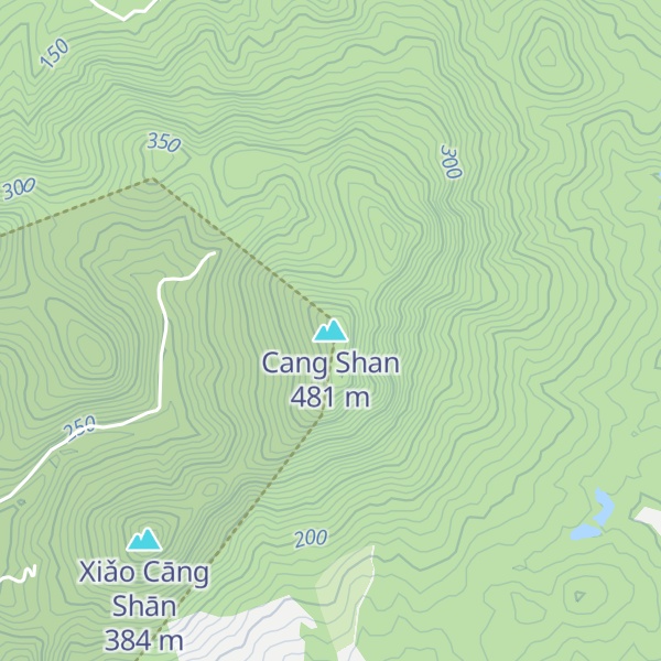 Map of Cang Shan