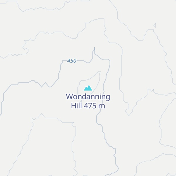 Map of Wondanning Hill