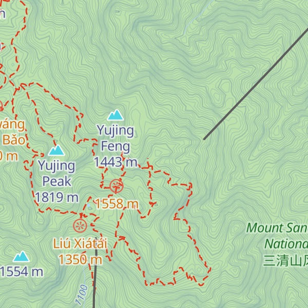 Map of Nǚshén Fēng
