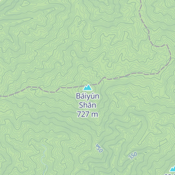 Map of Báiyún Shān