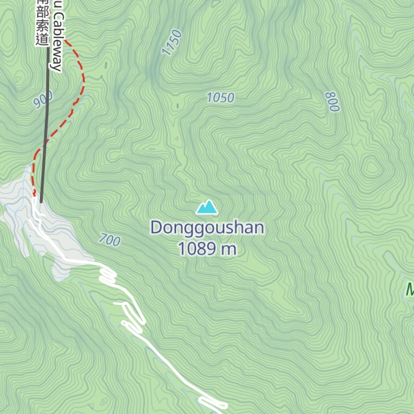 Map of Donggoushan
