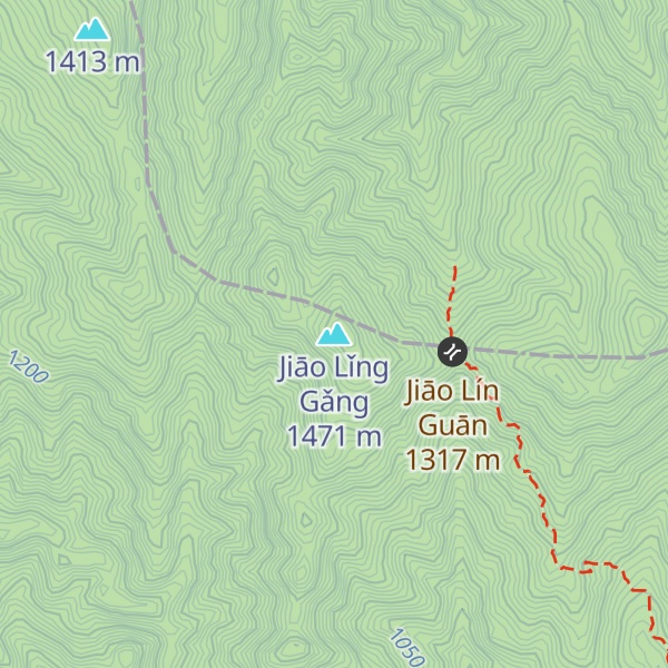 Map of Jiāo Lǐng Gǎng