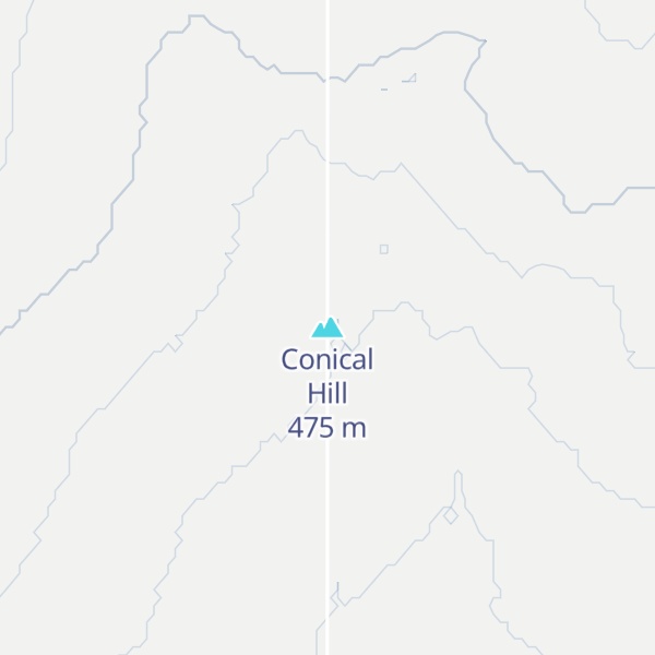 Map of Conical Hill