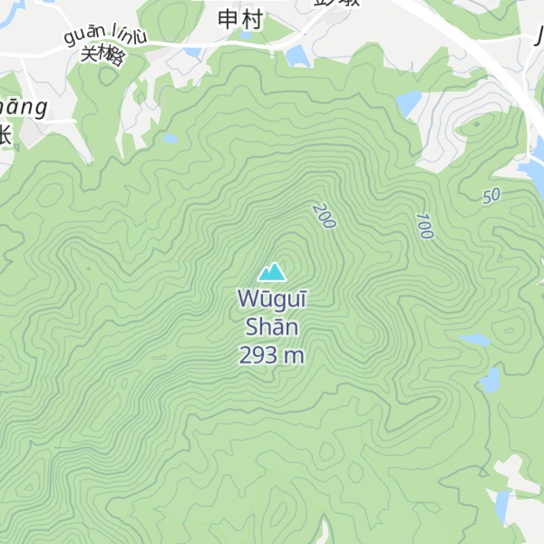 Map of Wūguī Shān