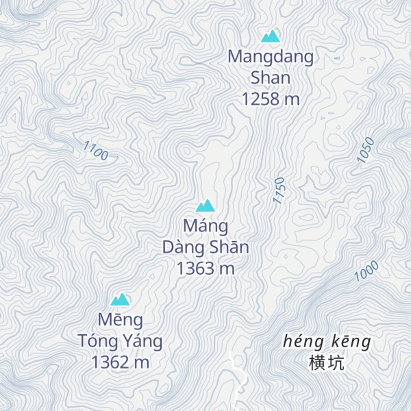 Map of Máng Dàng Shān
