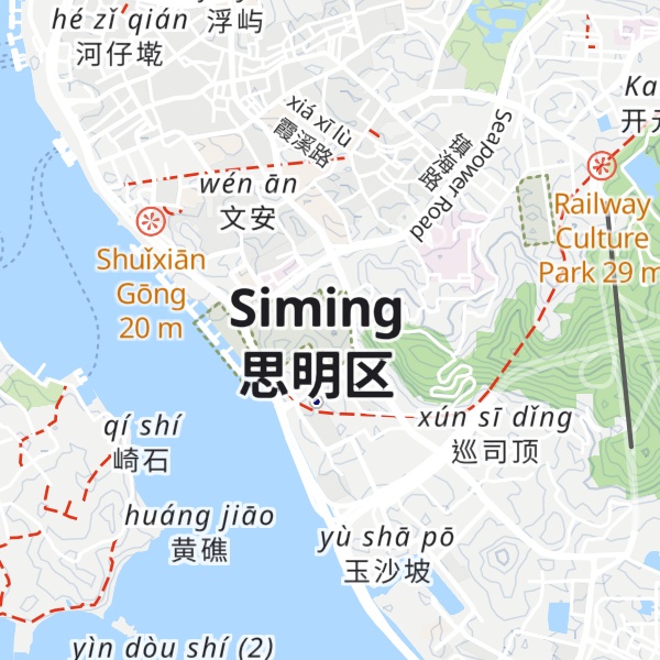 Map of Houtou Shan