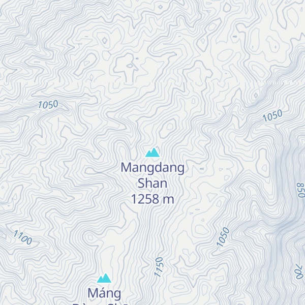 Map of Mangdang Shan