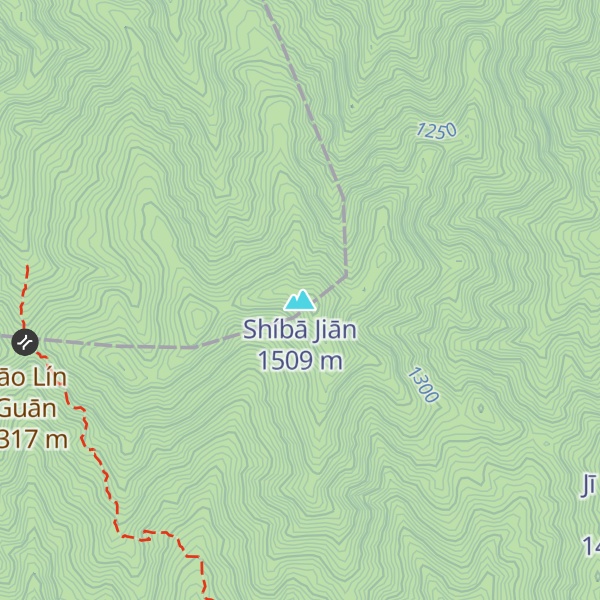 Map of Shíbā Jiān
