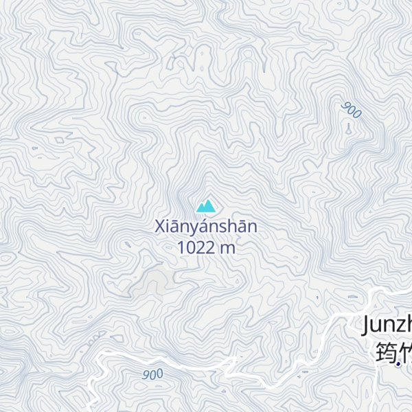 Map of Xiānyánshān