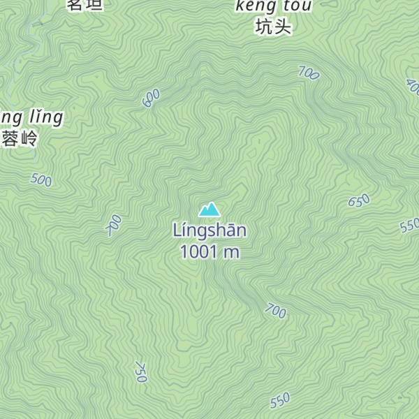 Map of Língshān