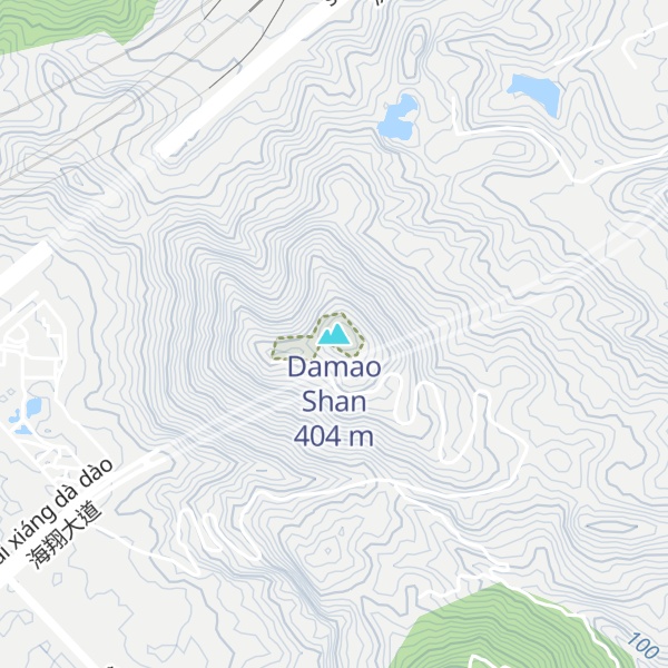 Map of Damao Shan