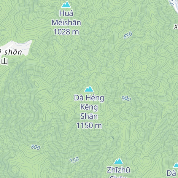 Map of Dà Héng Kēng Shān