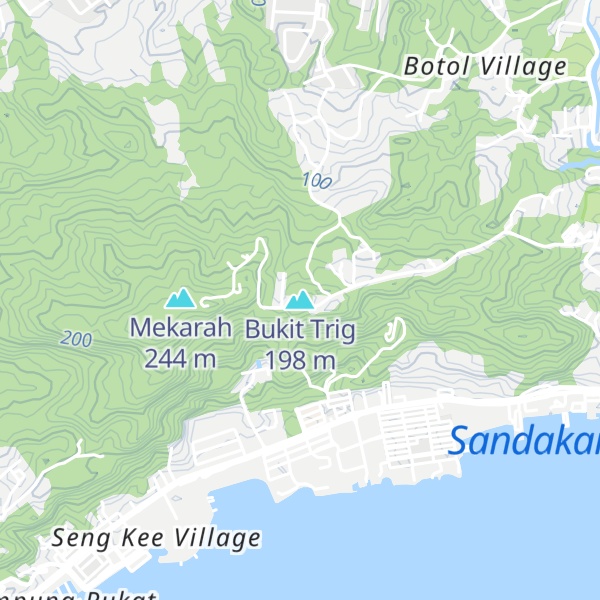 Map of Bukit Trig