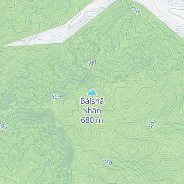 Map of Báishā Shān