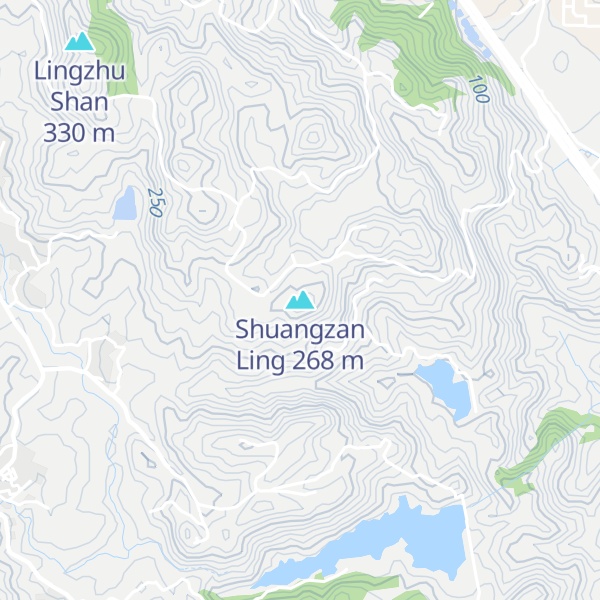 Map of Shuangzan Ling
