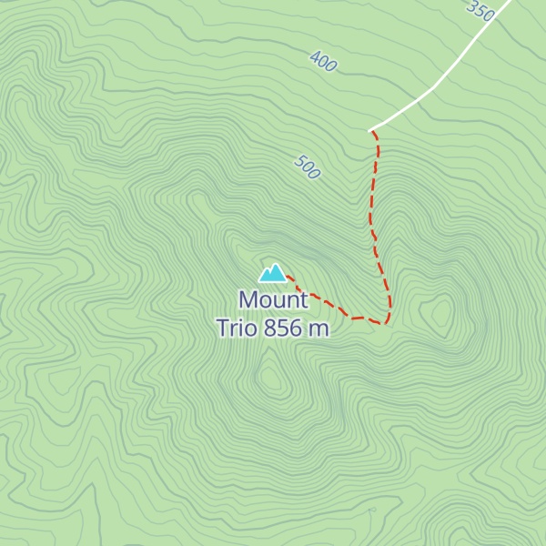 Map of Mount Trio