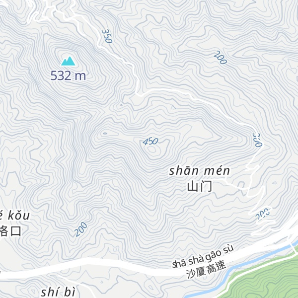 Map of Shanmen Shan