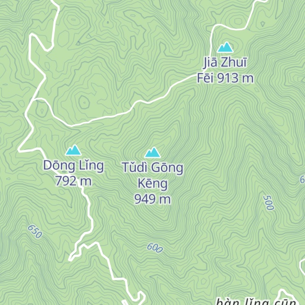 Map of Tǔdì Gōng Kēng
